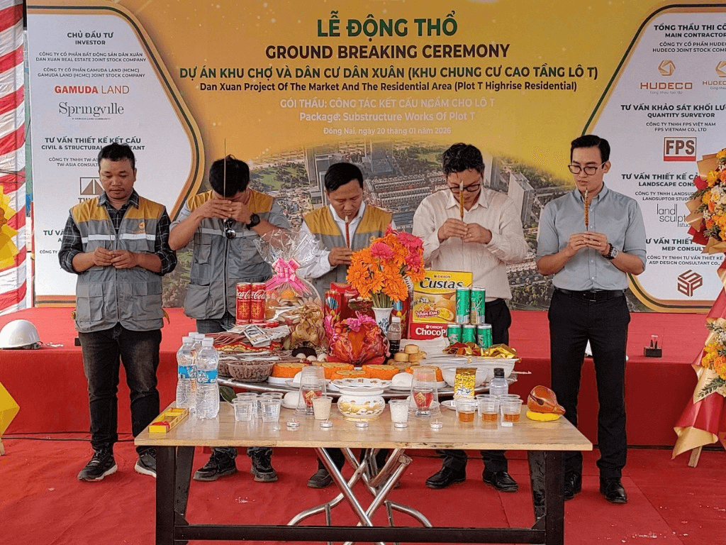 HUDECO E&C chính thức khởi công gói thầu kết cấu ngầm – tiếp tục khẳng định năng lực thi công